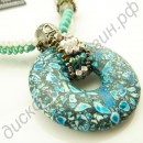 Ожерелье vintage necklace handmade jade